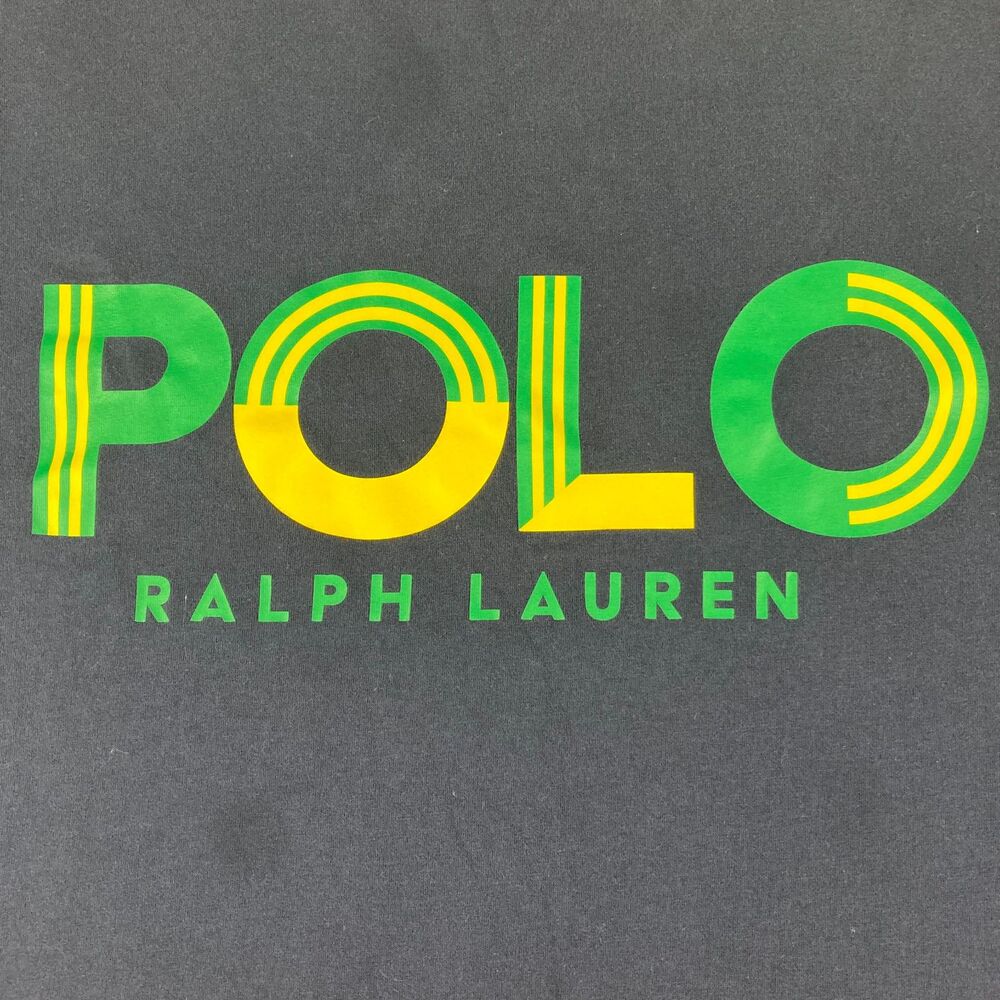 Polo Ralph Lauren T Shirt Men's 4XLT Navy Green Yellow Logo Big Tall 4LT